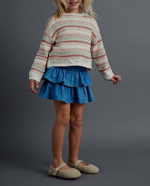 Imagen 0 de Falda volantes denim