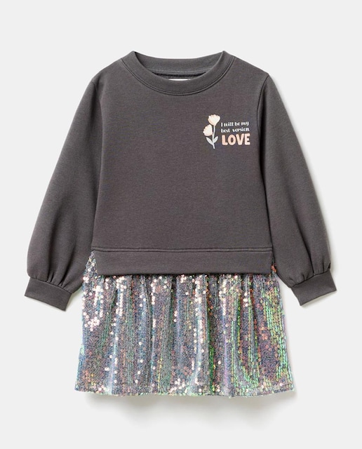 Imagen 0 de Vestido mixto felpa