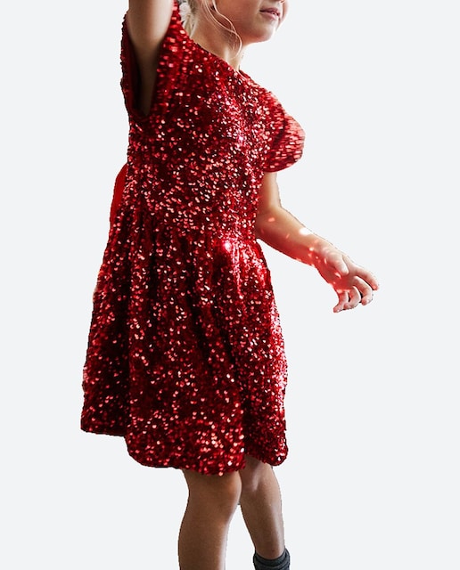 Imagen 0 de Vestido de manga corta sequins