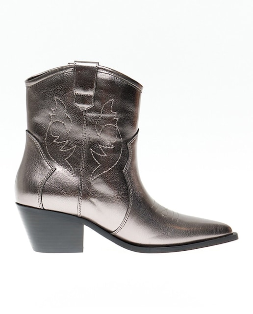 Imagen 0 de Botin cowboy metalizado