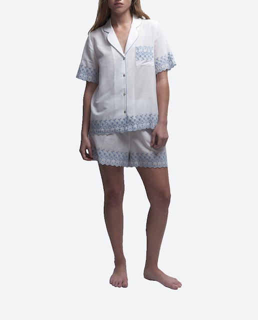Imagen 0 de Pijama liso bordado