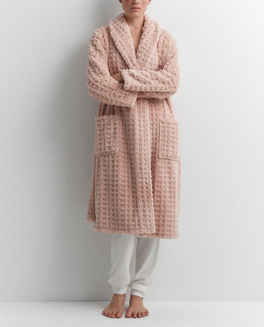 Imagen 0 de Bata de mujer polar textura