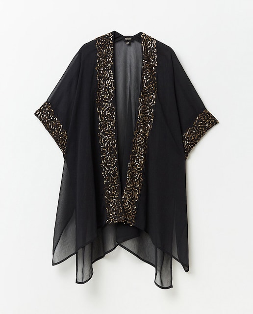 Imagen 0 de Kimono gasa lentejuelas