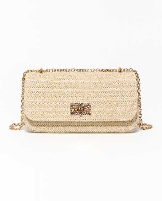 Imagen 0 de Crossbody rafia crudo