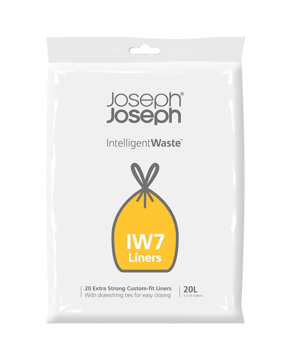 20 sacos de lixo 20 L Branco-2