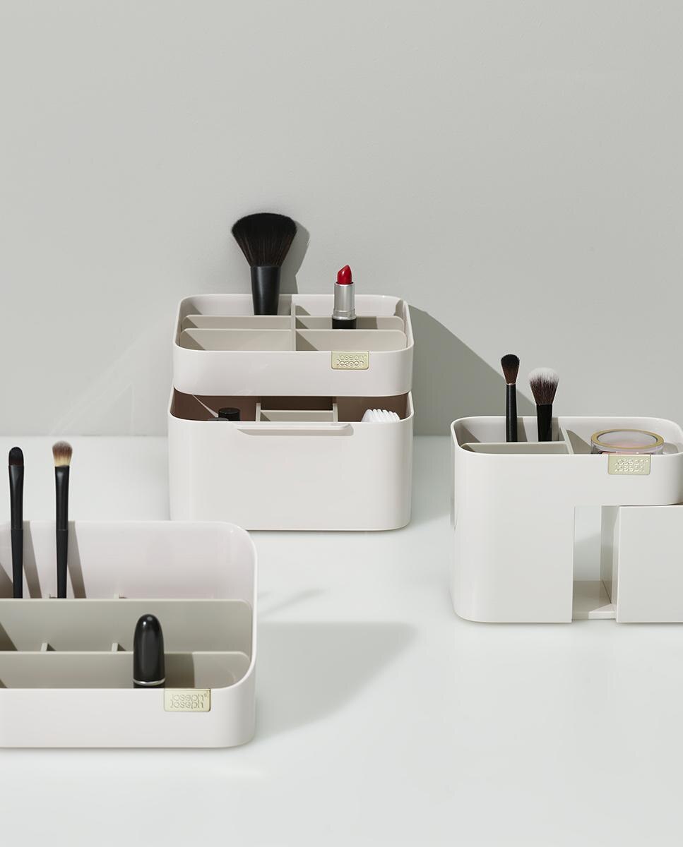 Organizador compacto de cosméticos Branco-14