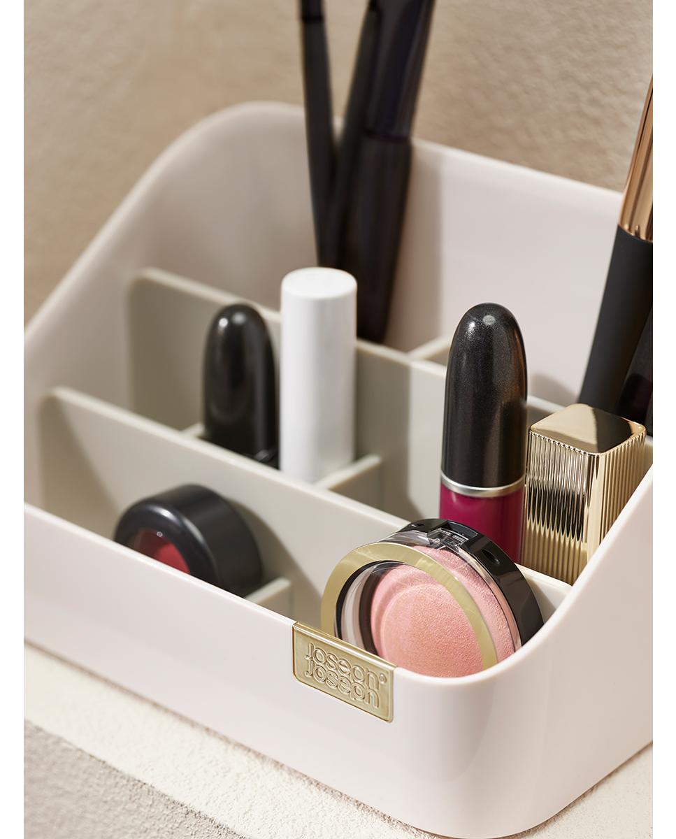 Organizador de cosméticos escalonado Branco-10