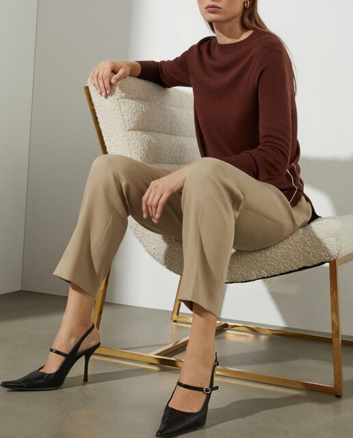 Imagen 0 de Jersey de mujer liso con cuello redondo