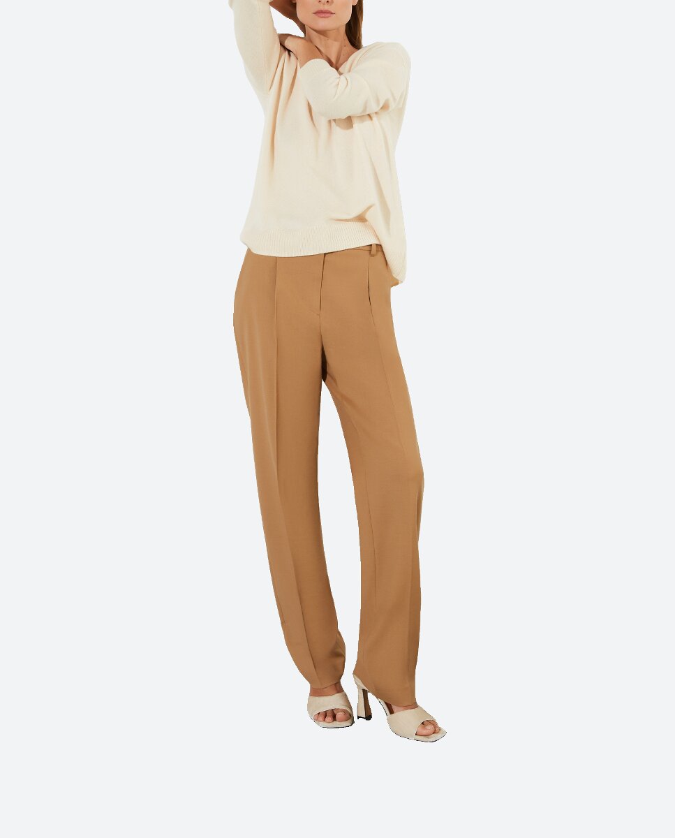 Imagen 0 de Jersey de mujer 100% cashmere cuello pico