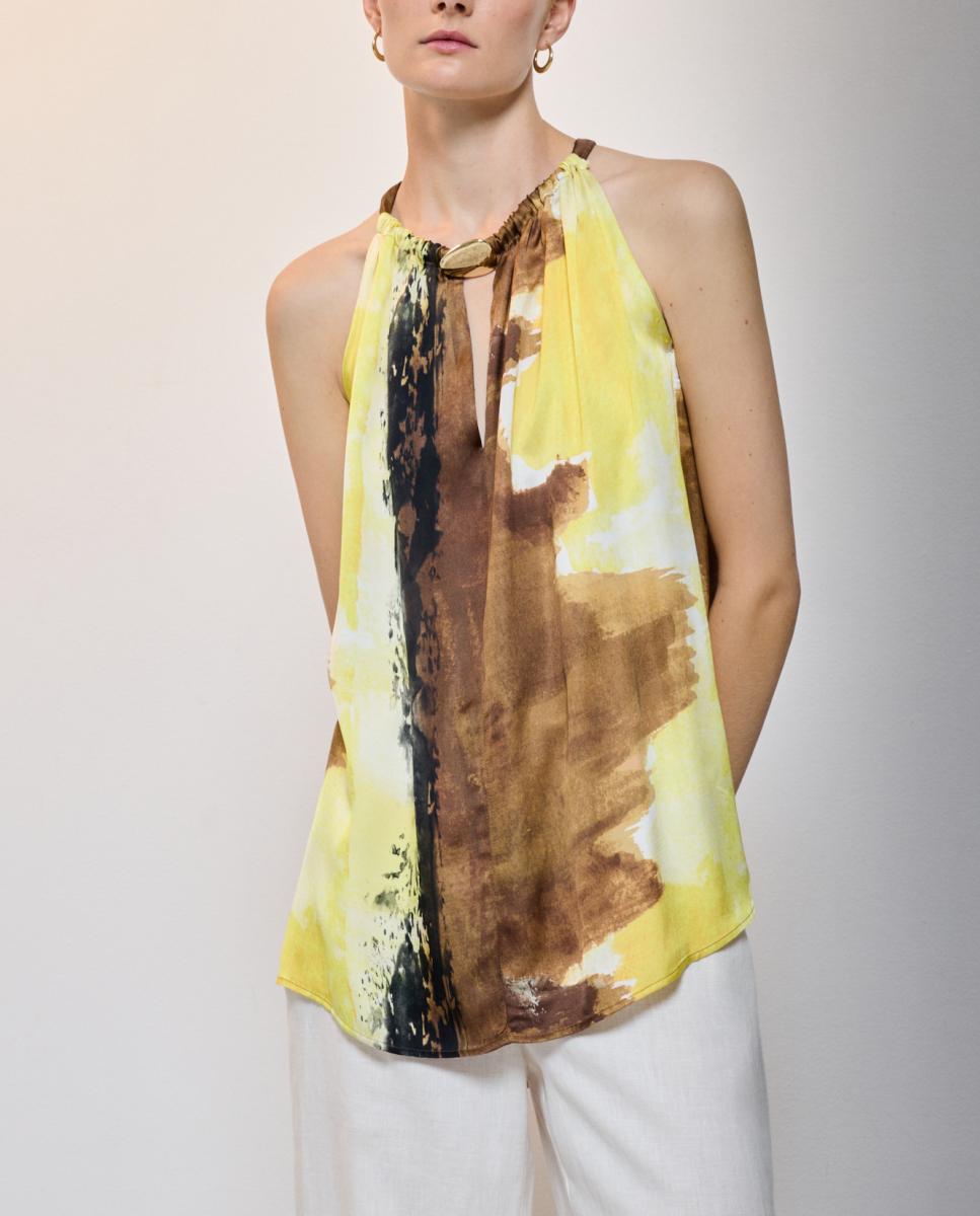 Imagen 0 de Top con cuello halter
