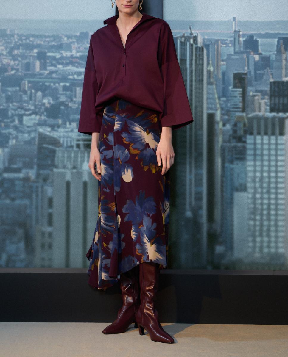 Imagen 0 de Falda midi estampada