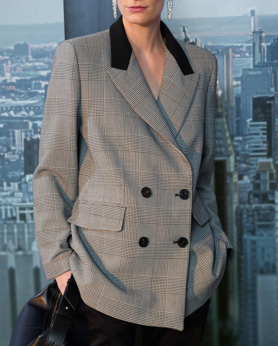 Imagen 0 de Blazer de mujer punto cuadros