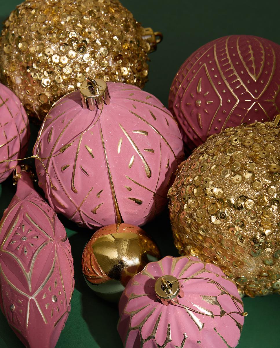 Imagen 0 de Set de 20 colgantes Multitextura Navidad