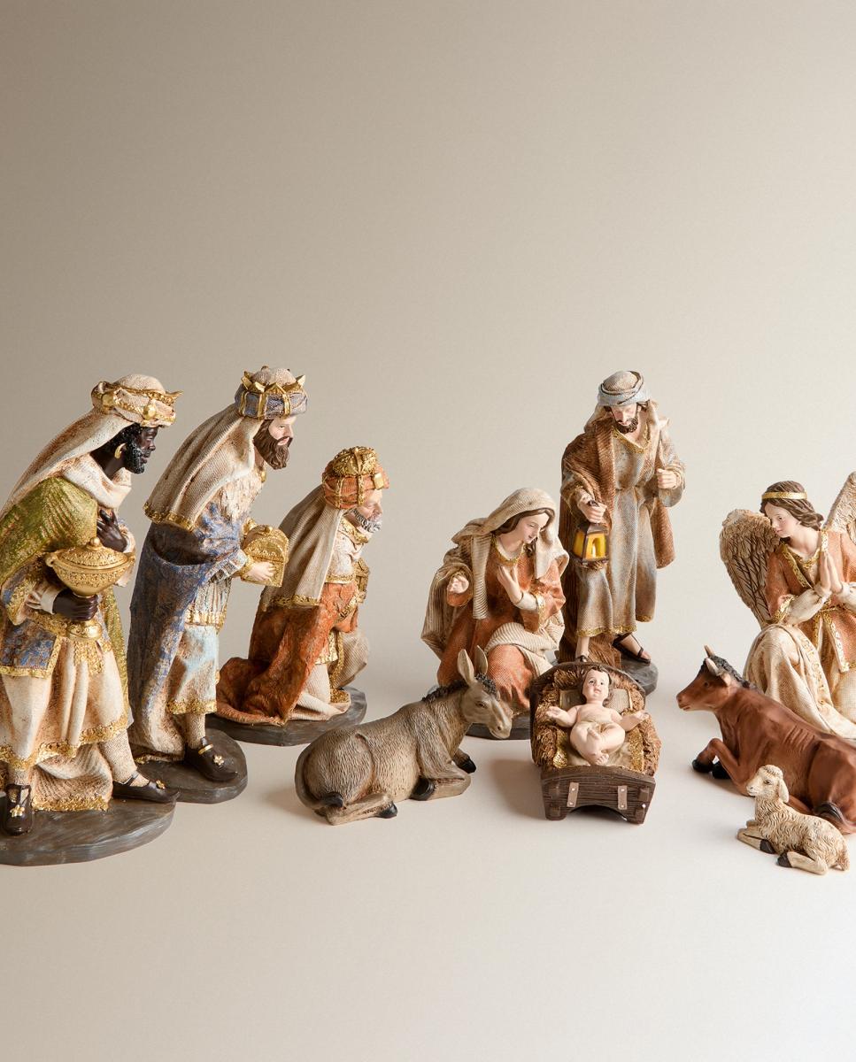Imagen 0 de Set 8 figuras Nacimiento grande efecto tela Navidad El Corte Inglés