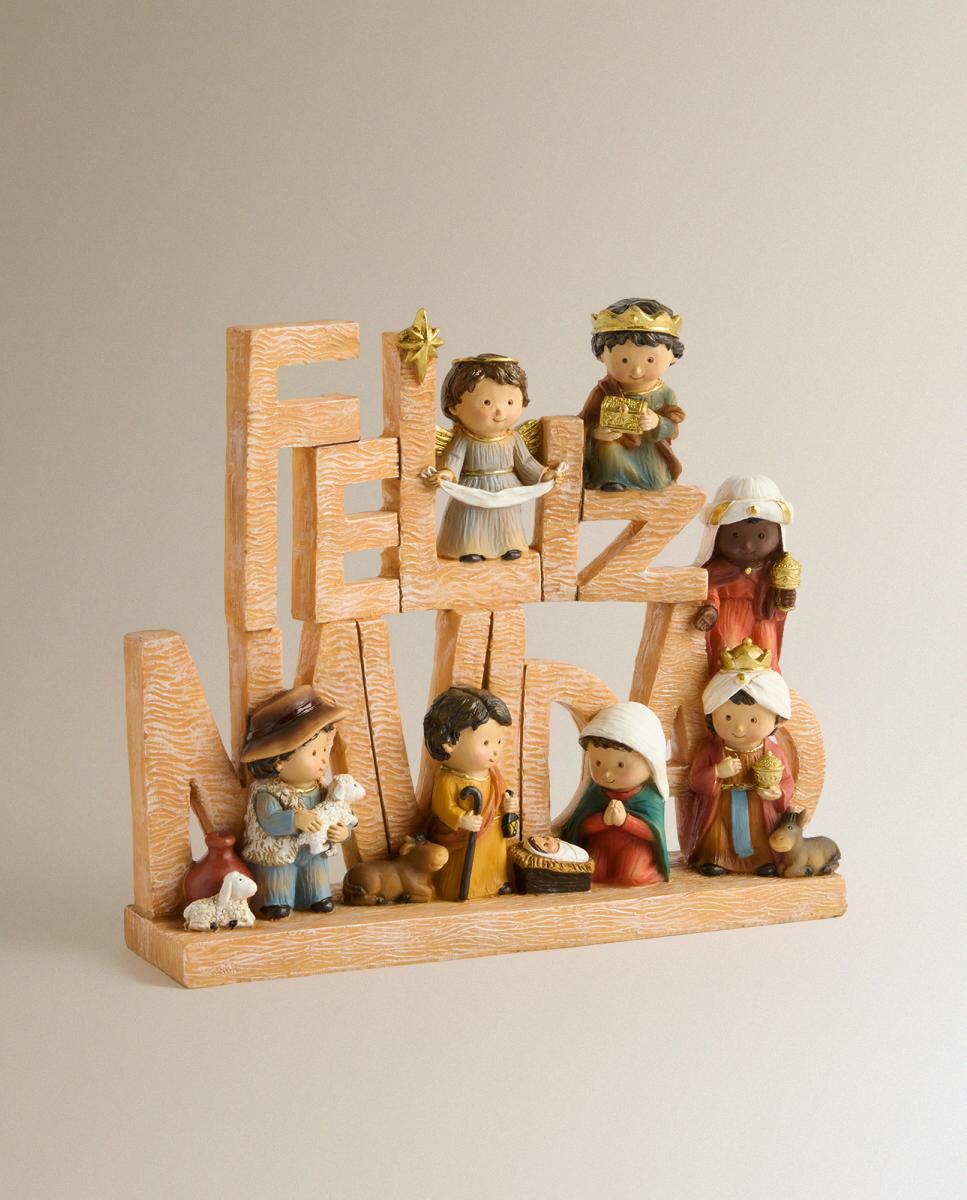 Imagen 0 de Figura infantil Nacimiento Feliz Navidad