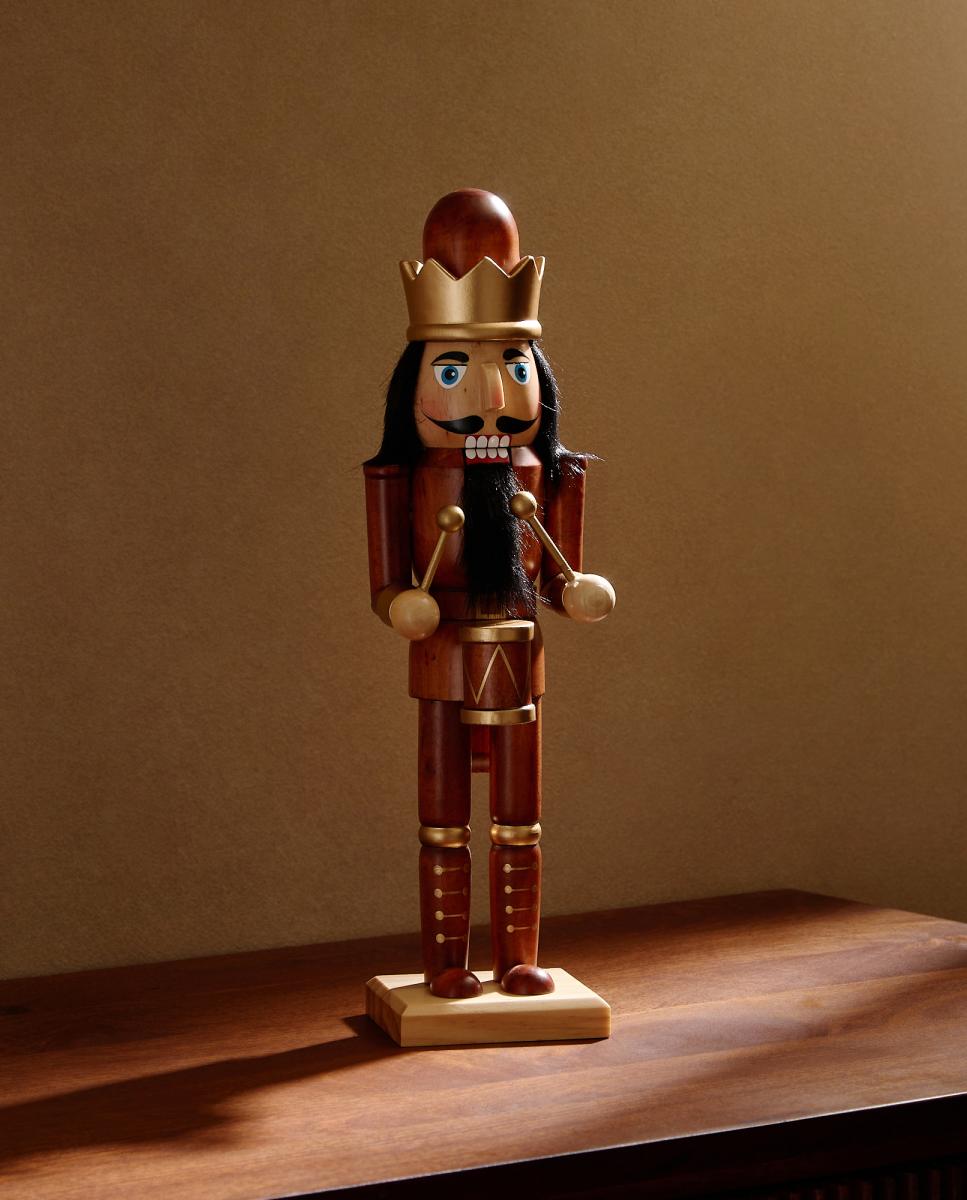 Imagen 0 de Figura Cascanueces Tambor Natural Navidad