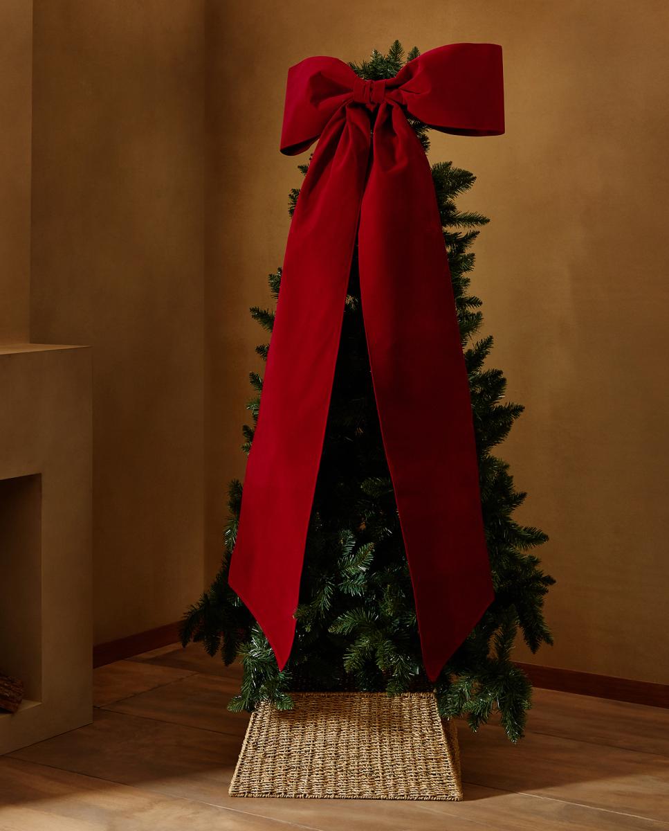 Imagen 0 de Colgante Lazo de tela XXL Navidad