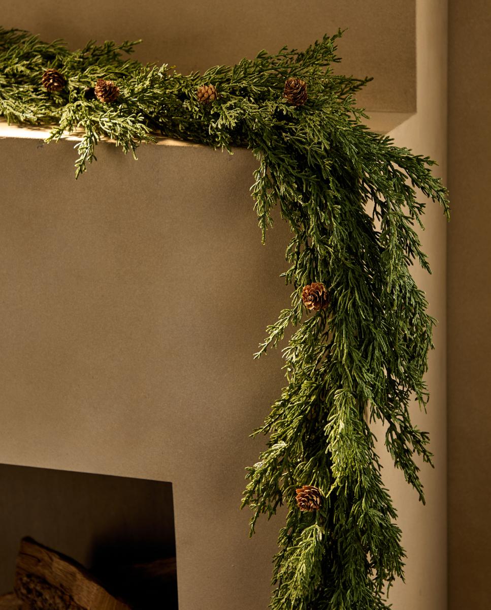 Imagen 0 de Guirnalda decorativa Ciprés Piñas Navidad