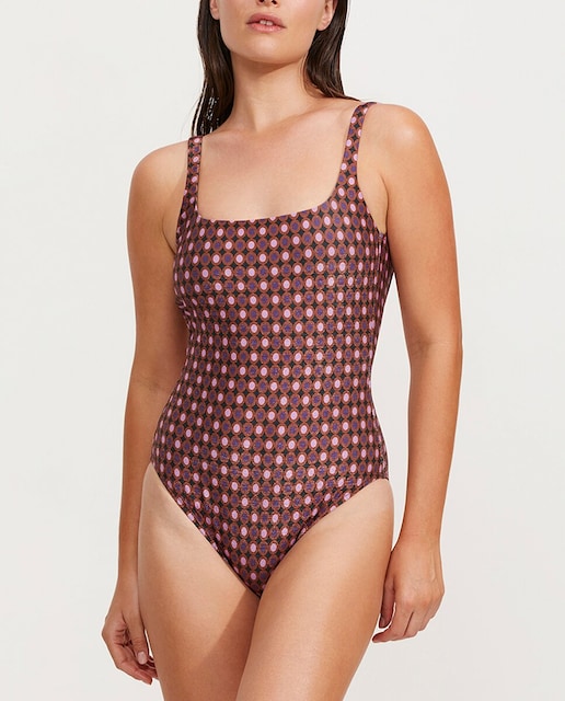 Imagen 0 de Bañadores de mujer cuello cuadrado
