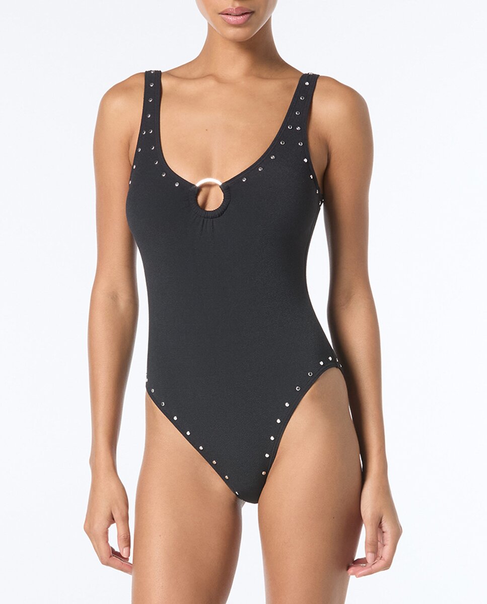 Imagen 0 de Bañador camiseta liso con tachas