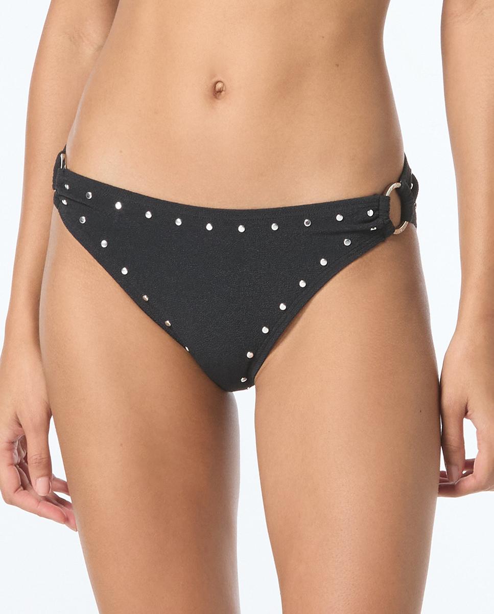 Imagen 0 de Slip liso con tachas y argollas laterales
