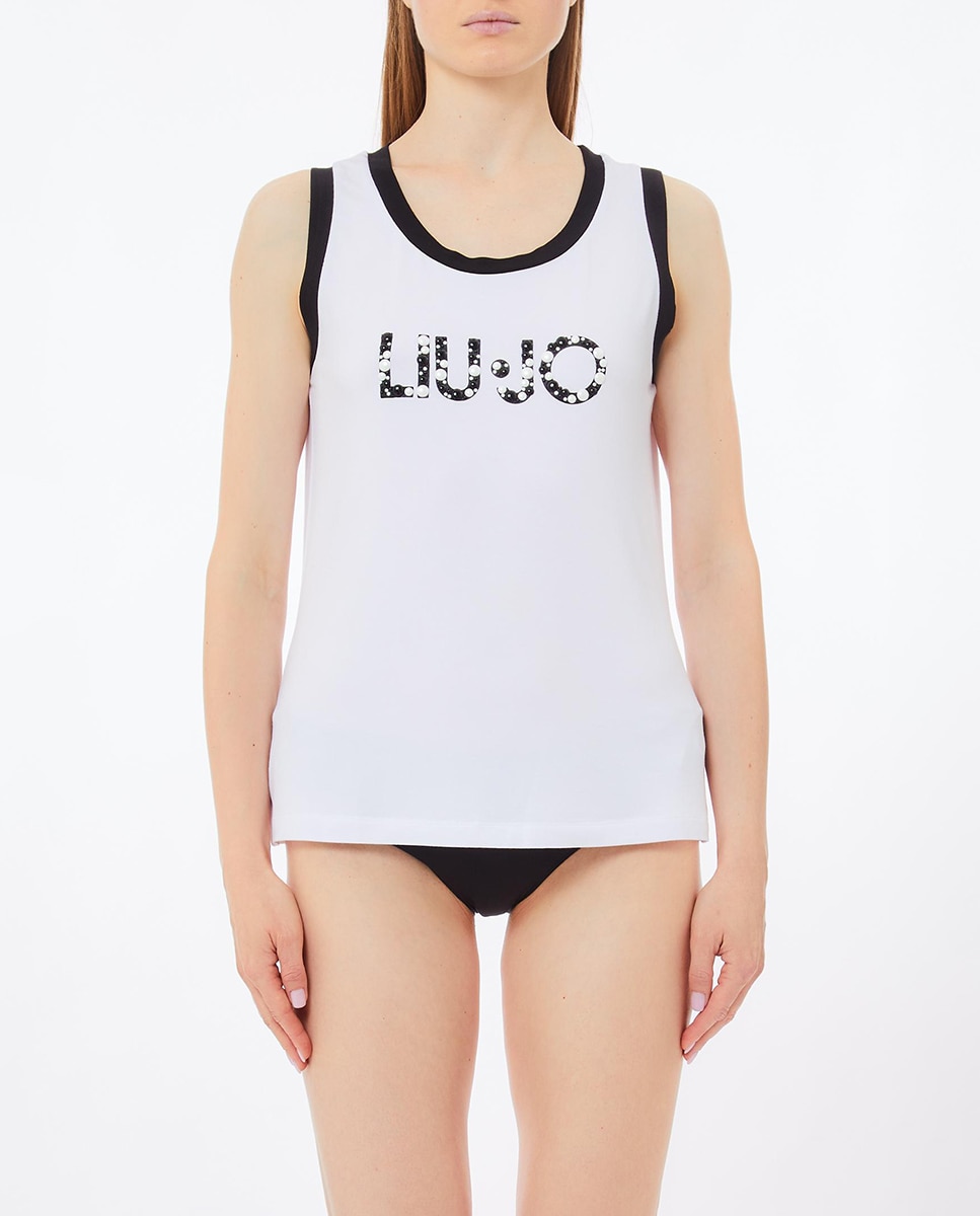 Imagen 0 de Camiseta tirantes lisa con logo