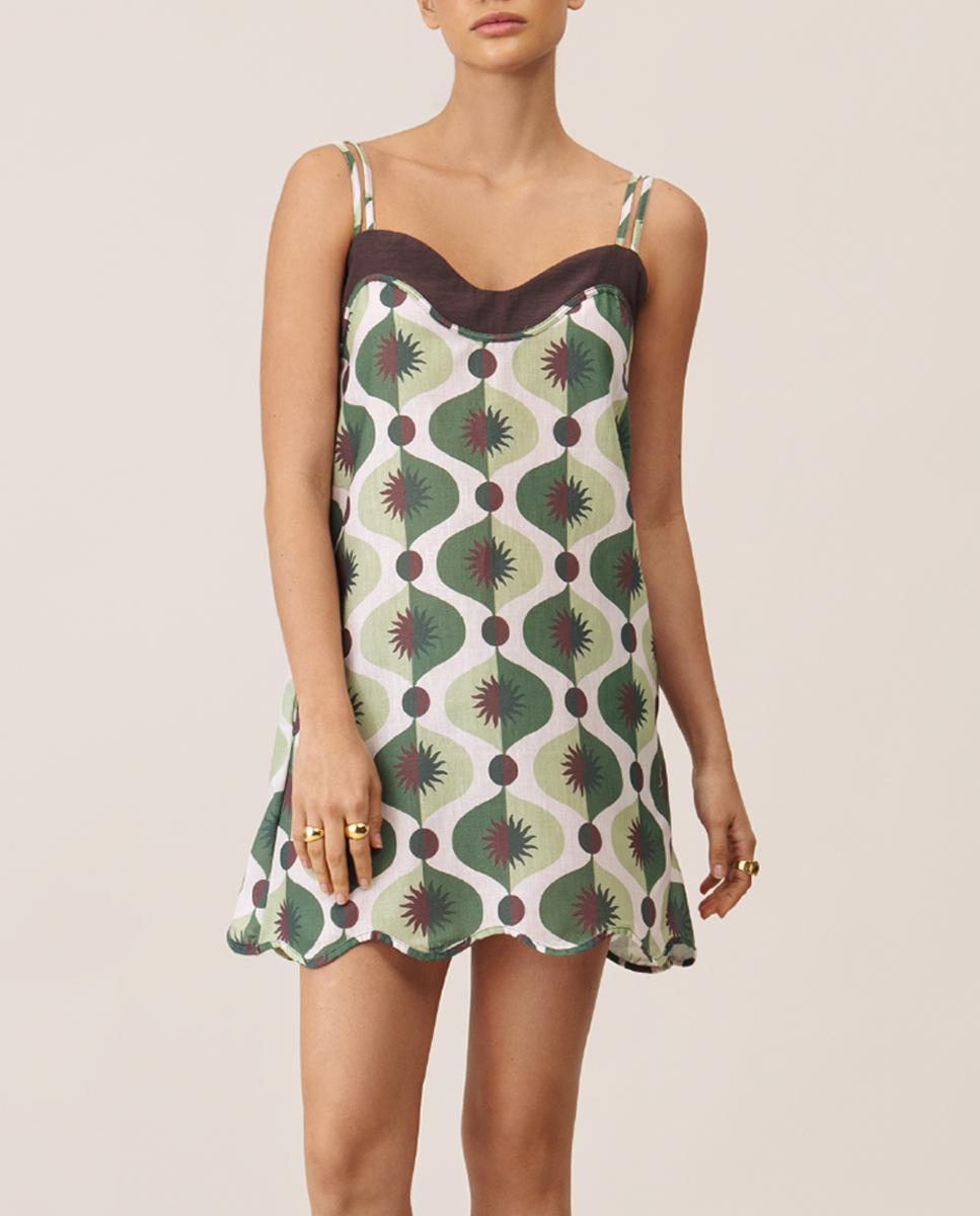 Imagen 0 de Vestido corto Mérida con cargaderas ajustables