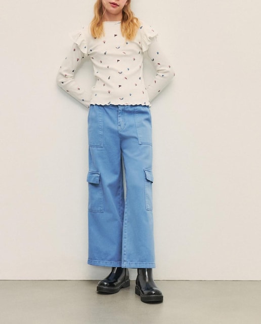 Imagen 0 de Pantalón cargo de niña en sarga