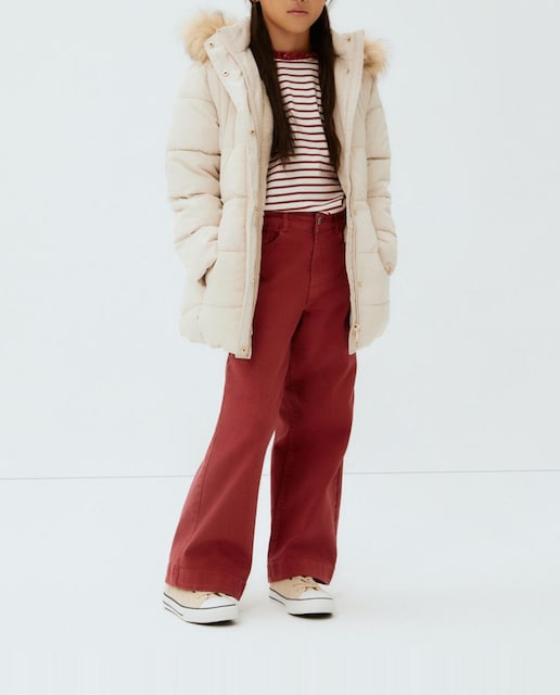 Imagen 0 de Parka larga de niña con cinturón