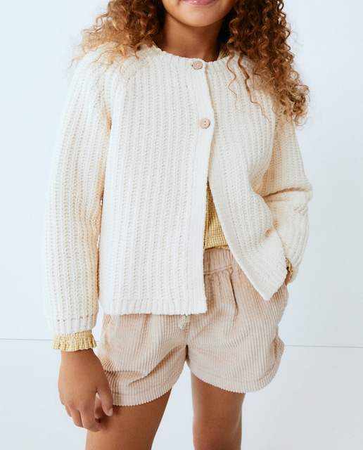 Imagen 0 de Chaqueta de niña en tricot chenilla