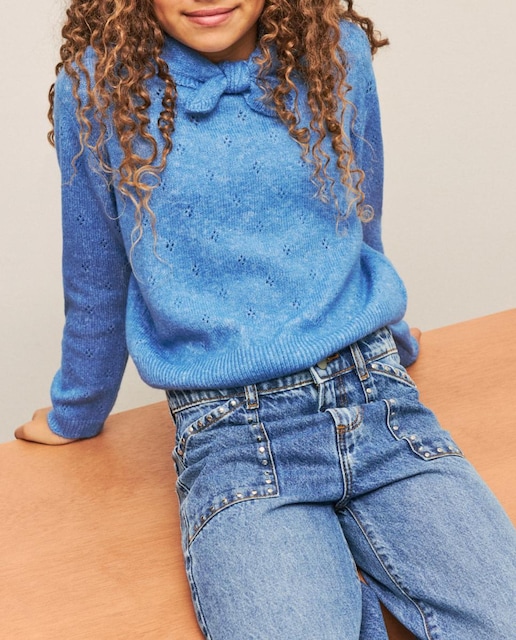 Imagen 0 de Jersey de niña con pañoleta en cuello