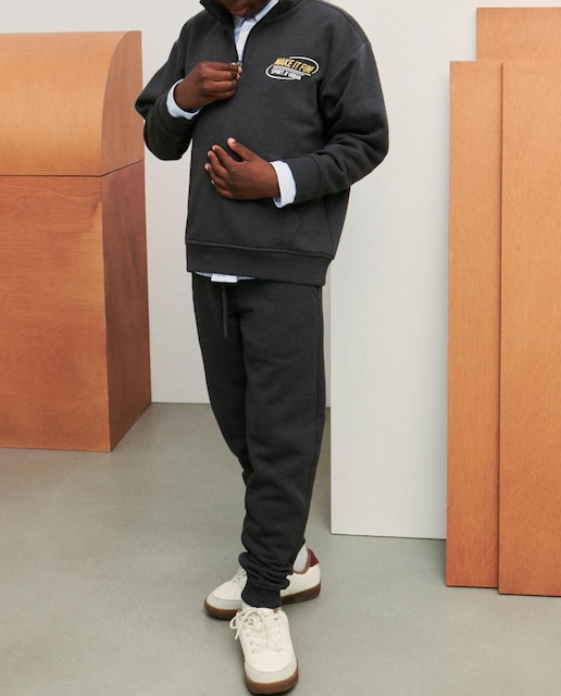 Imagen 0 de Conjunto 2 piezas sudadera cuello camionero y pantalón largo de niño