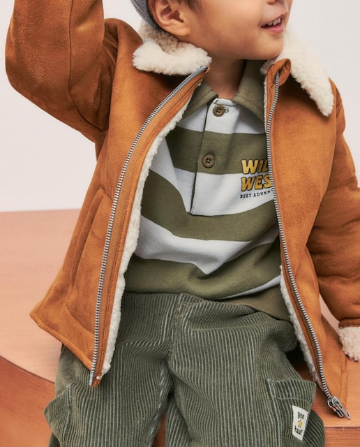 Imagen 0 de Abrigo liso doble faz de niño