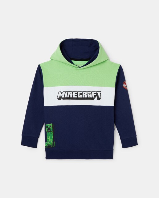 Imagen 0 de Sudadera de niño con capucha y estampado Minecraft