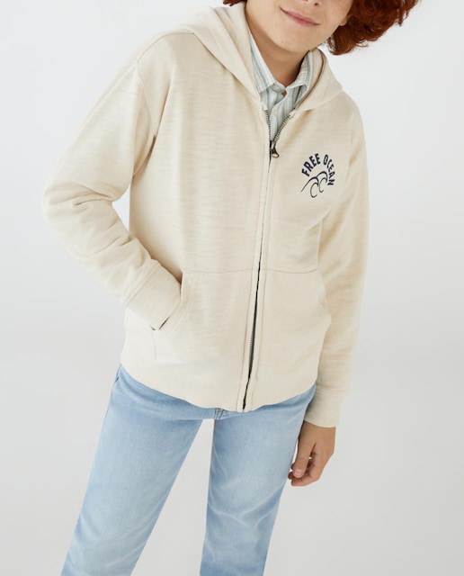 Imagen 0 de Sudadera de niño con cremallera manga larga