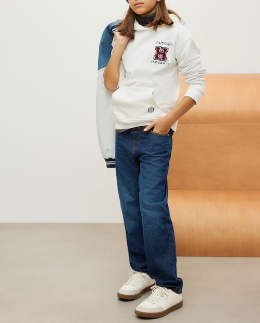 Imagen 0 de Sudadera con capucha de niño con detalle Harvard