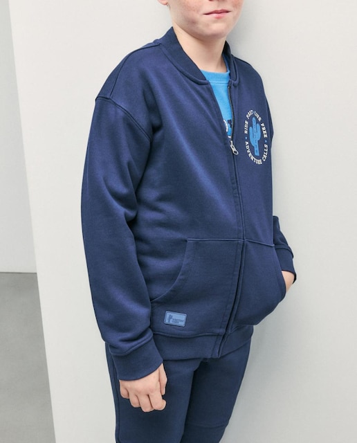 Imagen 0 de Sudadera abierta sin capucha fantasía bomber de niño