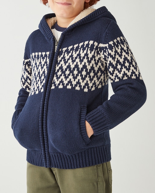 Imagen 0 de Chaqueta de niño de punto forrada