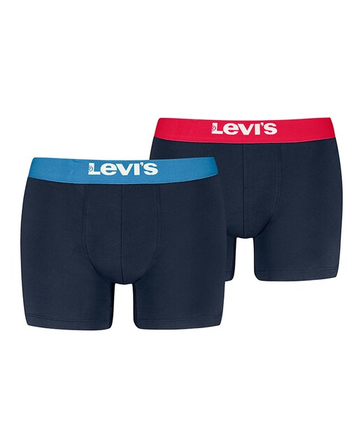 Imagen 0 de Pack de 2 briefs Levi's para hombre de colores lisos de algodón orgánico