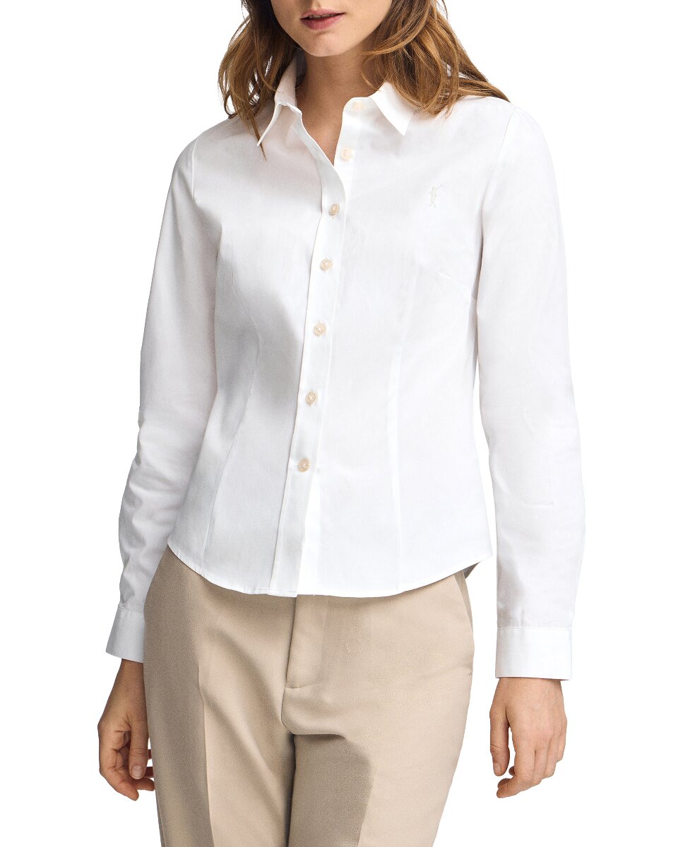 Imagen 0 de Camisa de mujer de corte slim con logo Rigby Go