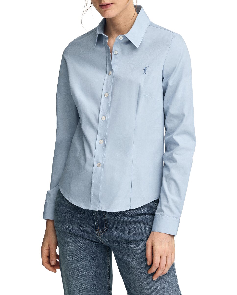 Imagen 0 de Camisa de mujer de corte slim con logo Rigby Go