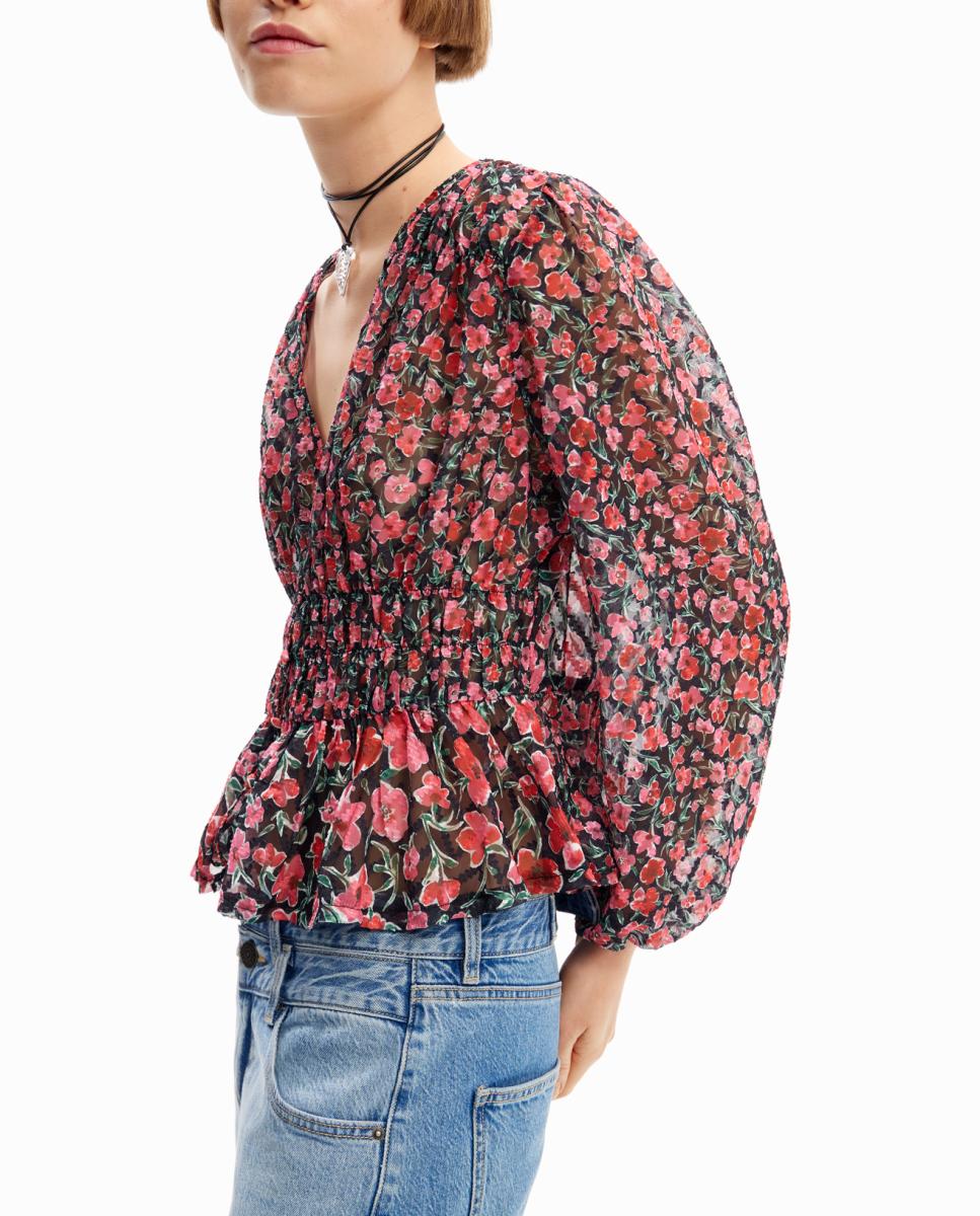 Imagen 0 de Blusa plumeti flores de mujer