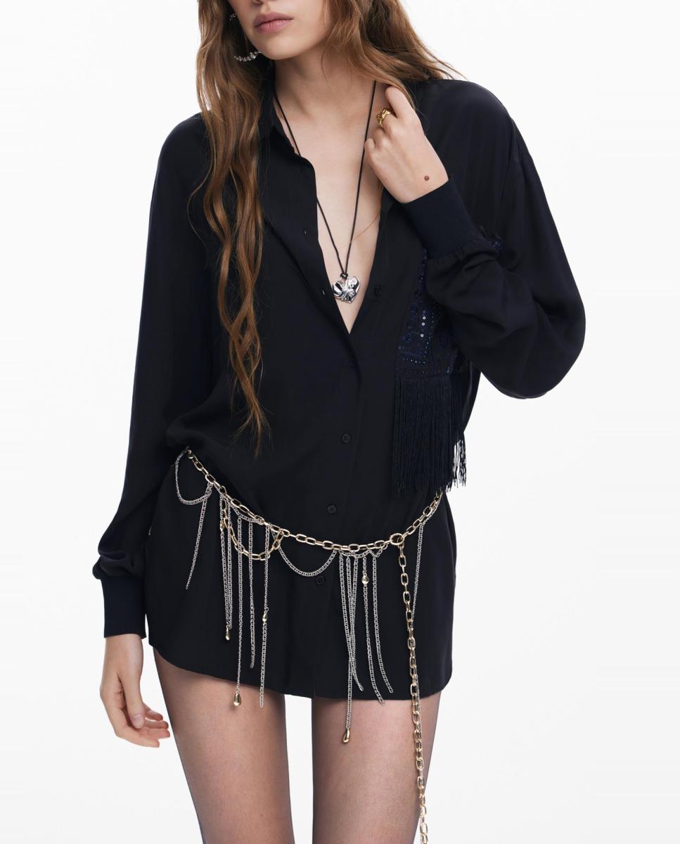 Imagen 0 de Camisa detallle bolsillo de mujer