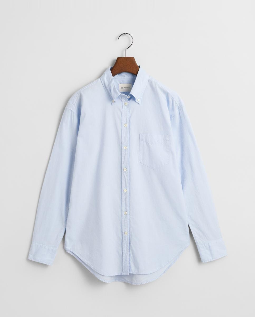 Imagen 0 de Camisa de mujer de cuello abotonado con bolsillo