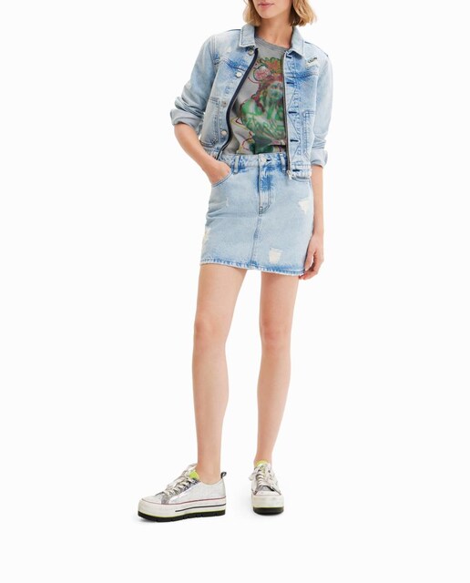 Imagen 0 de Minifalda vaquera ojos de mujer