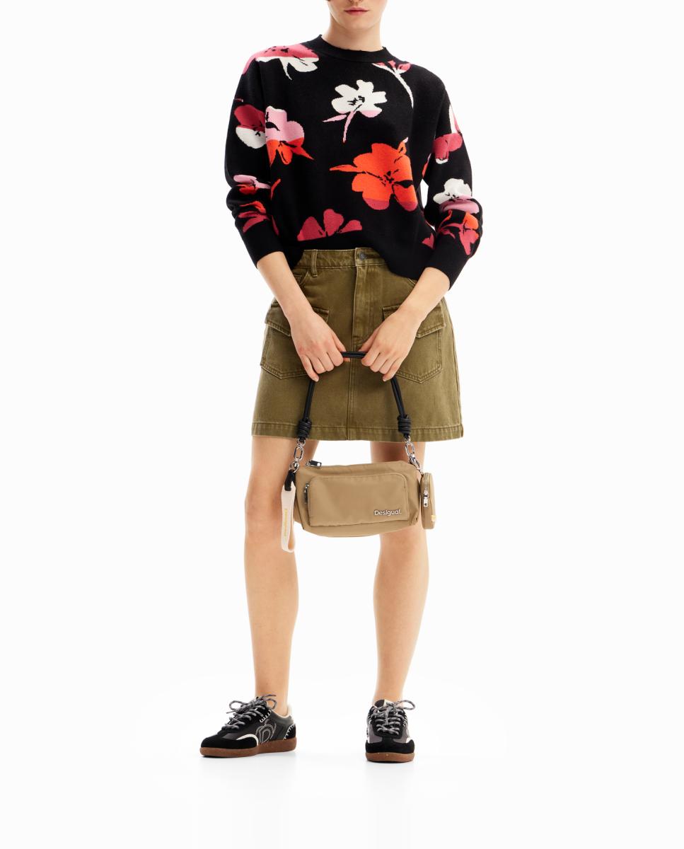 Imagen 0 de Minifalda denim bolsillos de mujer