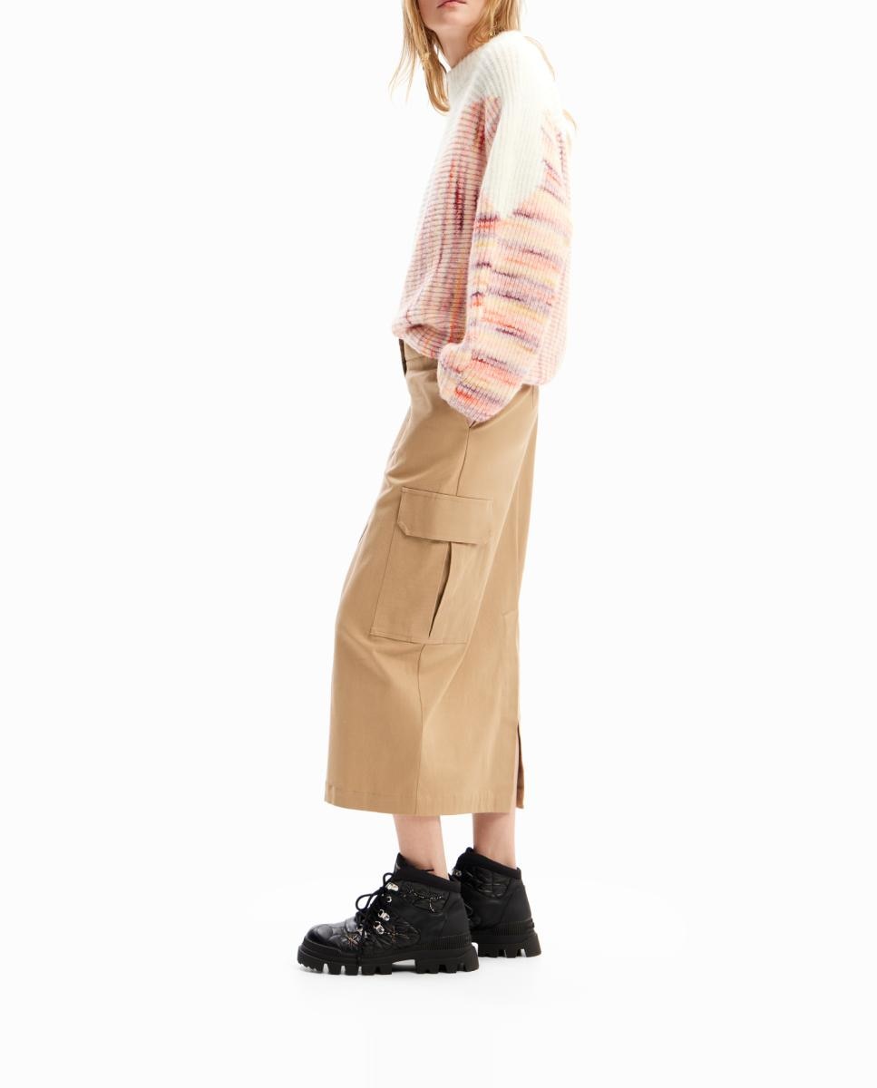 Imagen 0 de Falda midi cargo de mujer