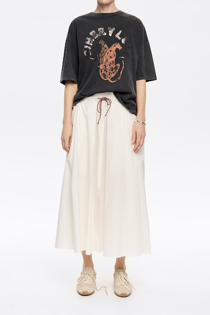 Imagen 0 de Falda línea A midi de mujer