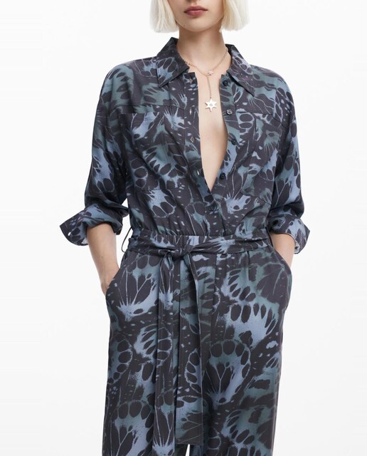 Imagen 0 de Mono fluido estampado de mujer