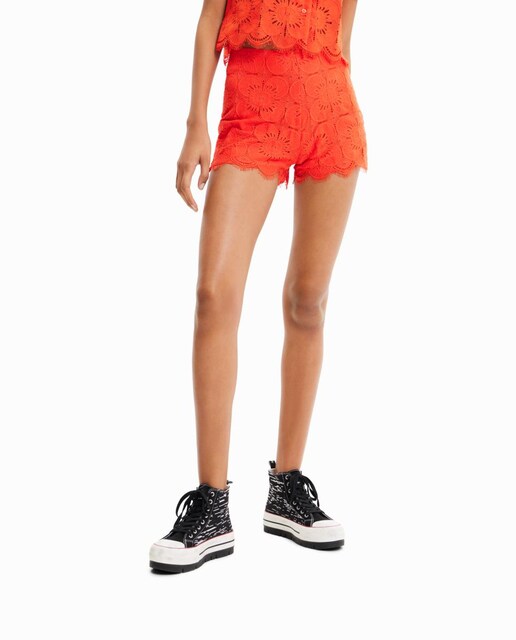 Imagen 0 de Shorts encaje retro de mujer